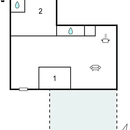 Lejlighed 2 Bedroom Front In Kastel Luksic *